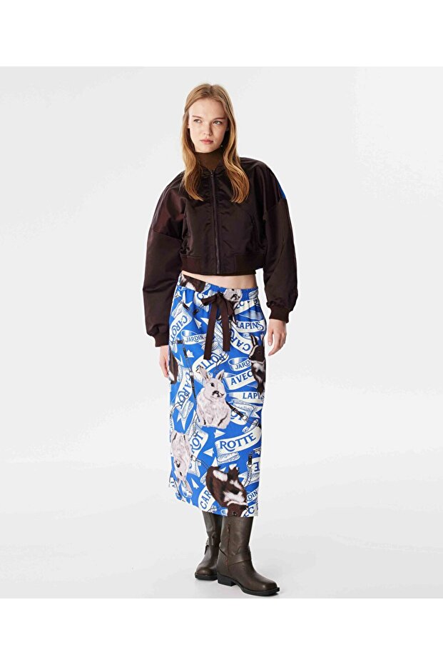 Görsel baskılı etek - 1