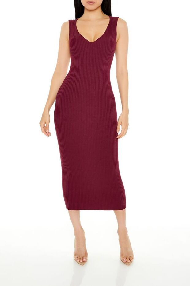 Triko Midi Elbise - 2