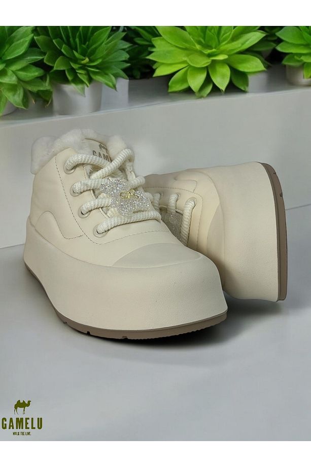tüylü memory foam(hafıza taban) mini microfiber deri kauçuk  hafif kaymaz taban bot - 2