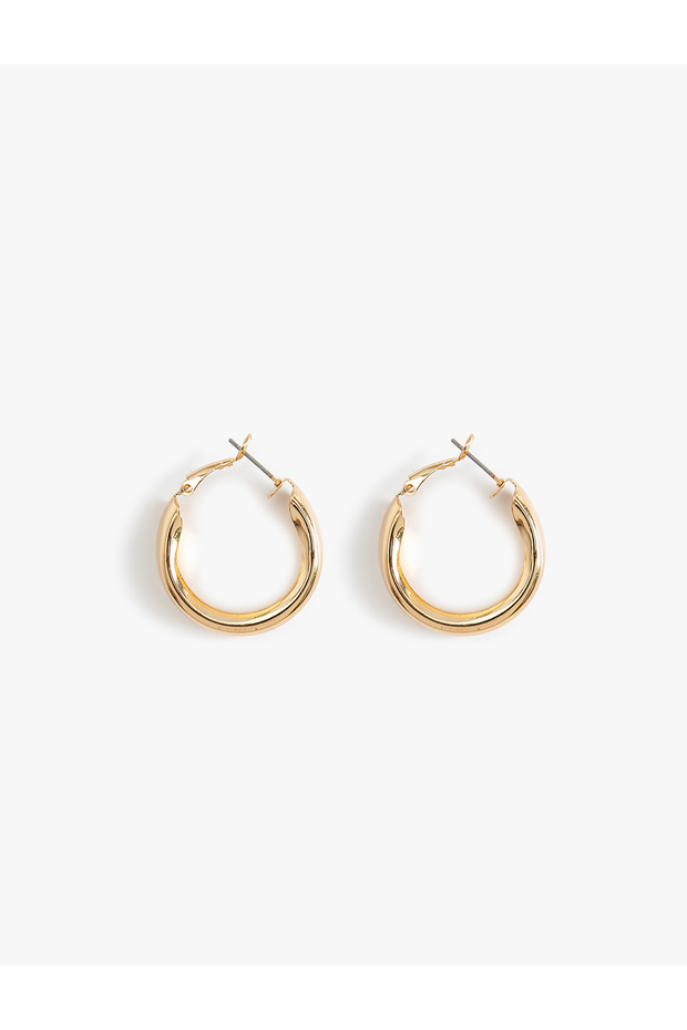 Steel Hoop Earrings Thick