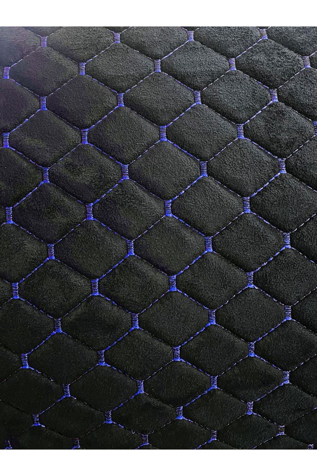 Babyface Imported Fabric Quilted Fabric Upholstery Fabric Automotive Fabric Black Fabric Blue Sewing