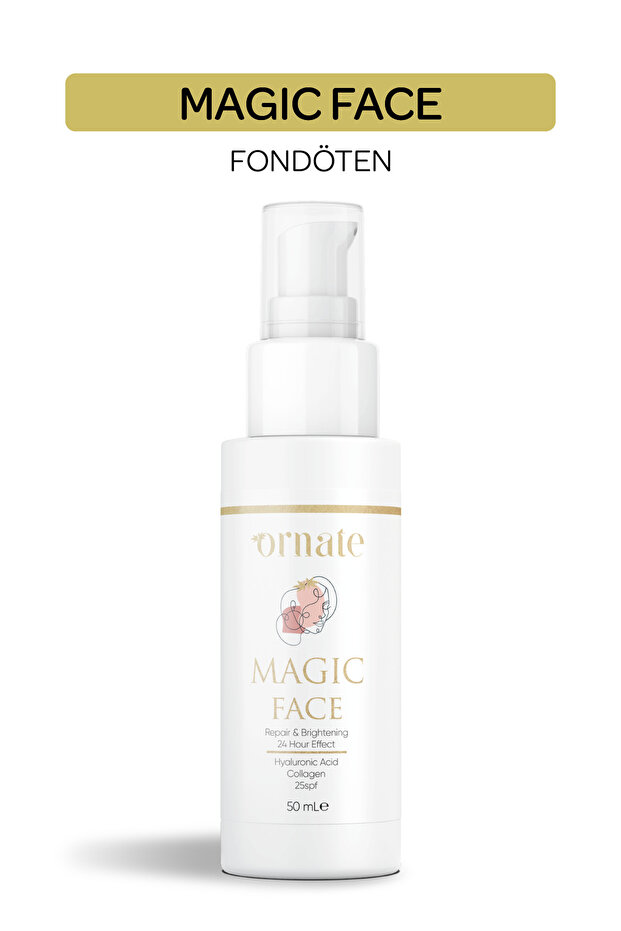 ORNATE Magic Face Leke, Kırışıklık Karşıtı Fondöten 50 Ml