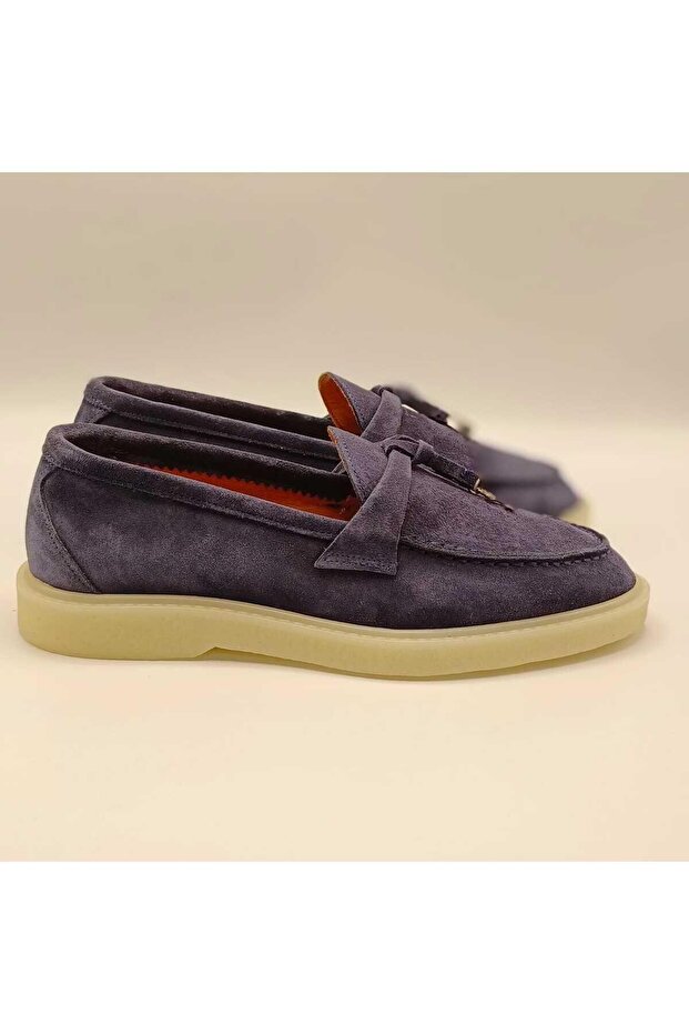 Etna Navy Blue Suede Casual Shoes