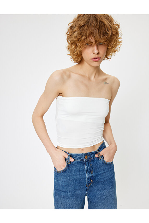 Strapless Crop Bustier - Slim Fit