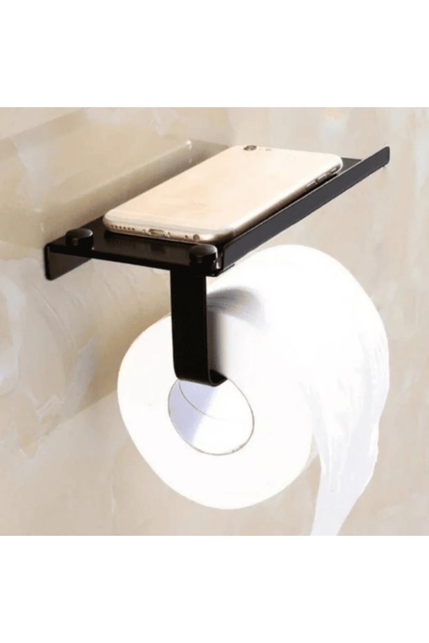 Toilet Paper Hanger with Shelf Metal Hanger Stand