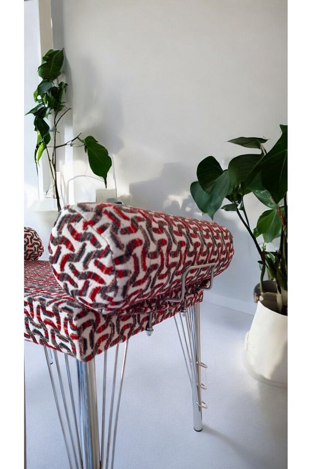Taht lüx puf Bench, Puf, Sandalye, Oturak, Tabure, Makyaj Masası Sandalyesi, Dresuar Pufu - 3