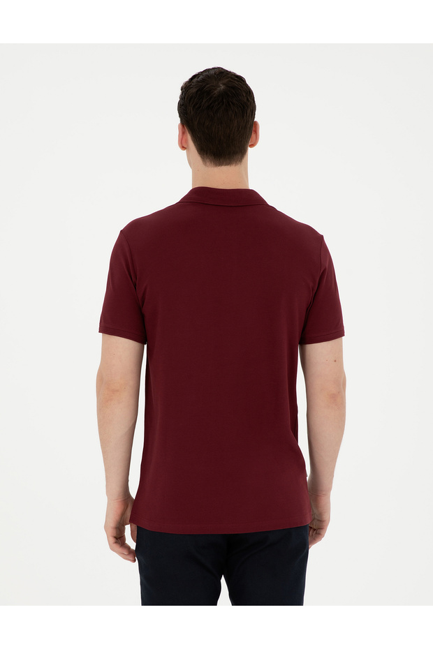 Bordo Regular Fit Basic Tişört 50291576-VR014 - 5