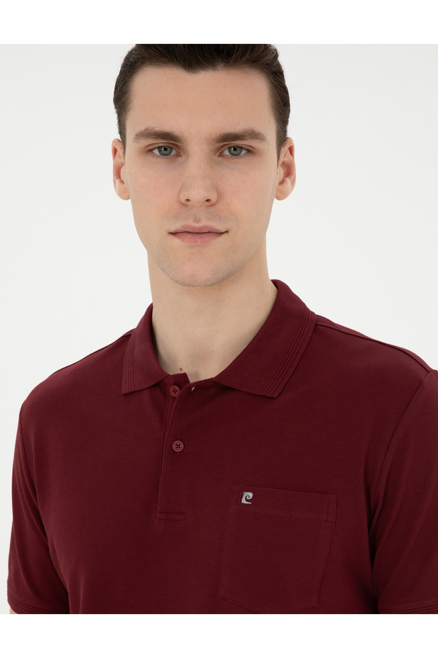 Bordo Regular Fit Basic Tişört 50291576-VR014 - 2