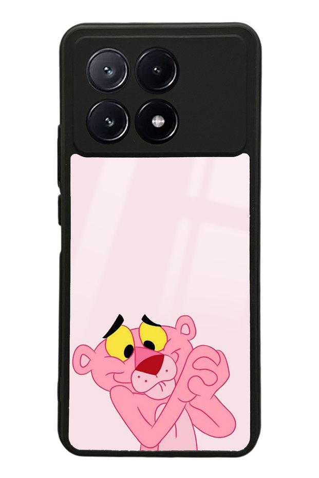 Xiaomi Poco X6 Pro Glossy Phone Case with Pink Panther Design