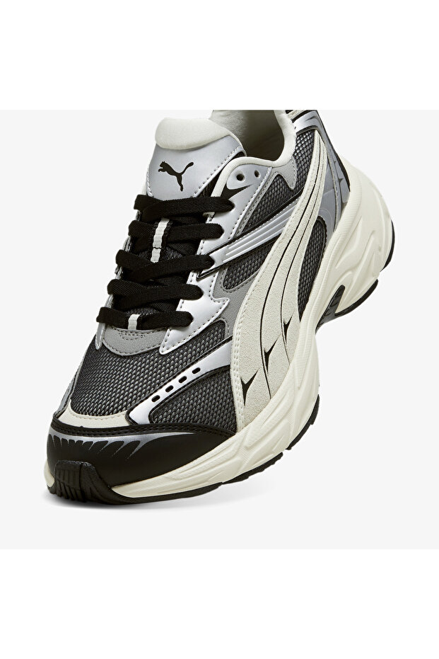 Morphic Retro Unisex Siyah Spor Ayakkabı - 8