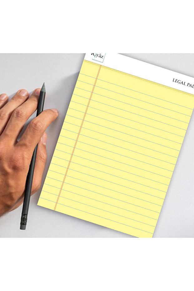 3 قطع من الوسادة القانونية - لحامل الملاحظات ولوحة الملاحظات والكمبيوتر المحمول، 50 ورقة، مجموعة واسعة من الخطوط - 2