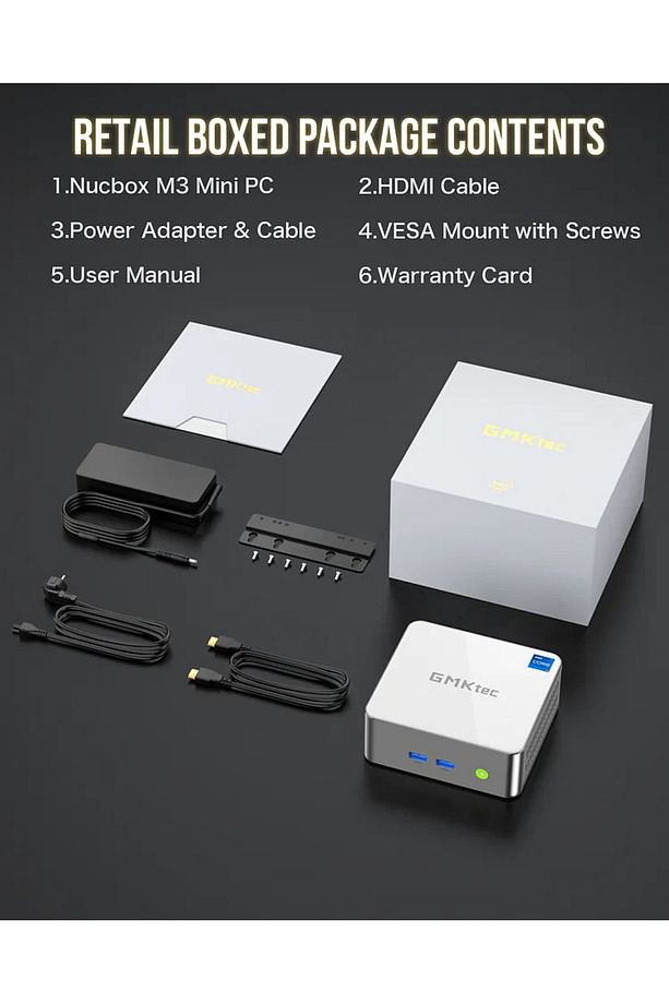 Intel 12th Core I5 12450h Mini Pc--nucbox M3 16gb Ram 512 Gb Ssd - 3