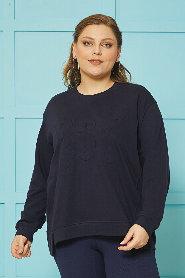 BASIC YUVARLAK YAKA SWEATSHIRT - 1