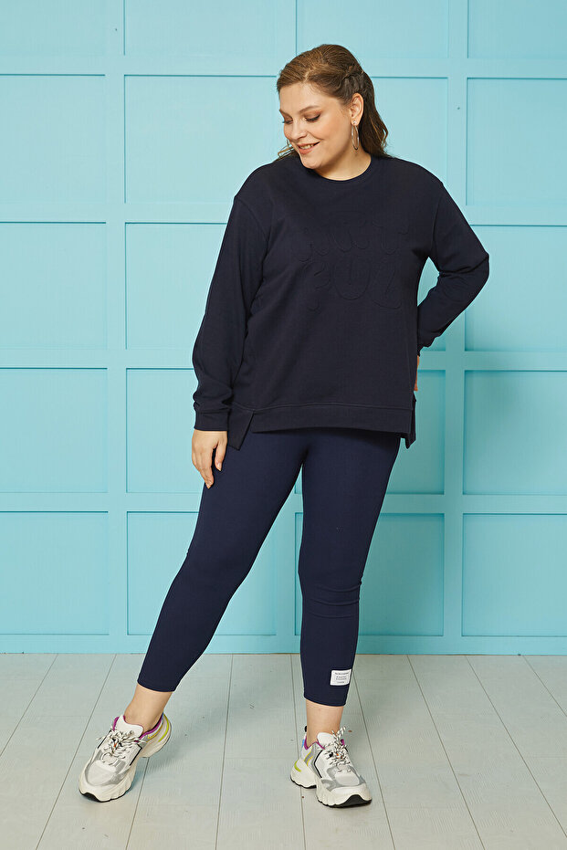 BASIC YUVARLAK YAKA SWEATSHIRT - 6