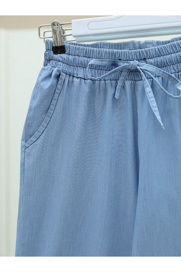 Duble Paça Yıkamalı Soft Kot Pantolon -buz Mavi - 2