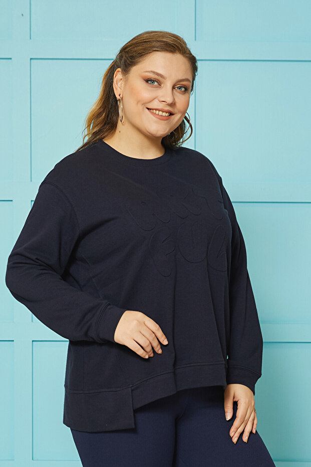 BASIC YUVARLAK YAKA SWEATSHIRT - 5