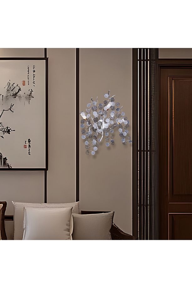 Masal Krom Kristal Taşlı Modern, Oturma Odası,Duvar Lambası  Salon Aplik - 1