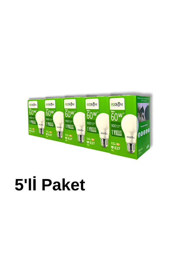 9 W Beyaz Led Ampul E27 - 1