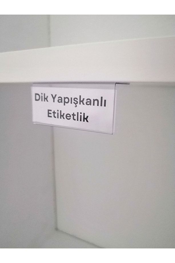 10 Adet Pvc Etiketlik Raf Önü Dik Yapışkanlı 5x2 Cm Vitrin Etiketliği, Raf Önü Etiketlik İsimlik 2 - 6