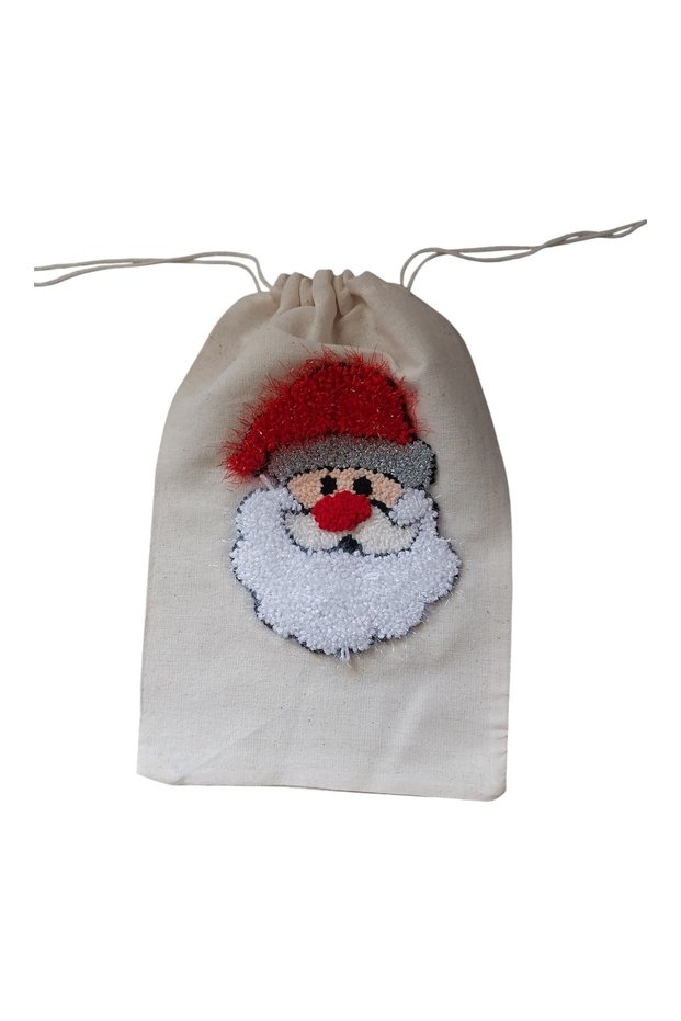 Gift Giving New Year's Ornament Santa Claus Large Size Punch Processing Gift Bag