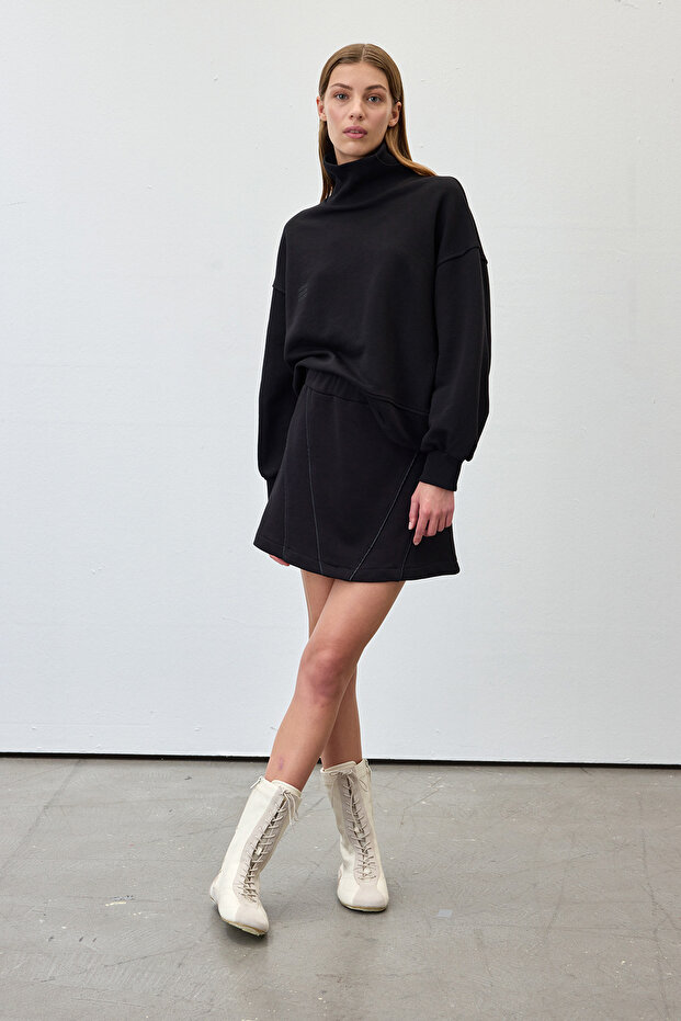 Pamuklu basic sweathirt - 3