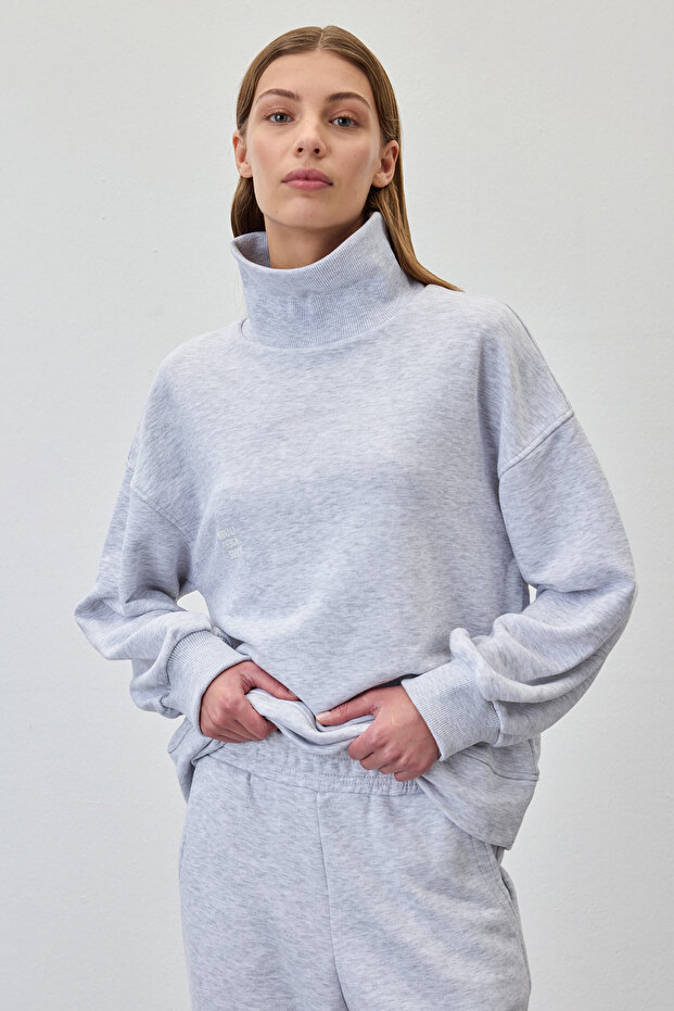 Pamuklu basic sweathirt - 5