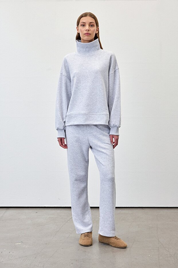 Pamuklu basic sweathirt - 3