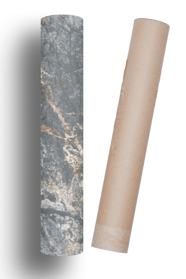 Mutfak Tezgah Üstü Mermer Desen Kendinden Yapışkanlı Folyo Kaplama - 3