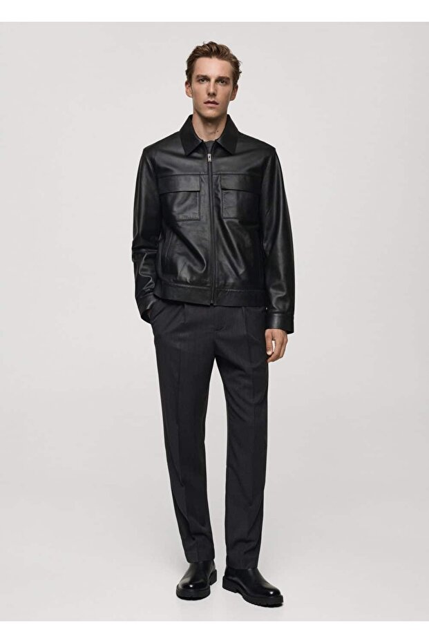 Regular kesim pensli pantolon - 2