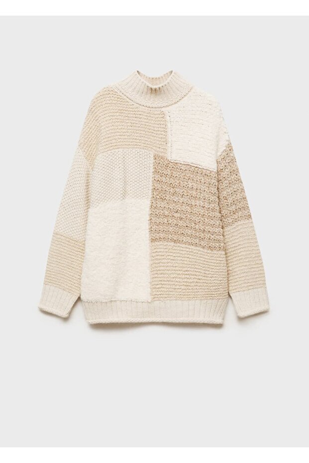 Perkins yaka patchwork kazak - 3