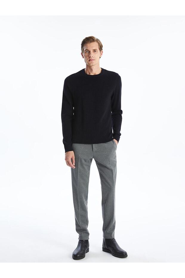 LCWAIKIKI Classic Bisiklet Yaka Uzun Kollu Erkek Triko Kazak - 2