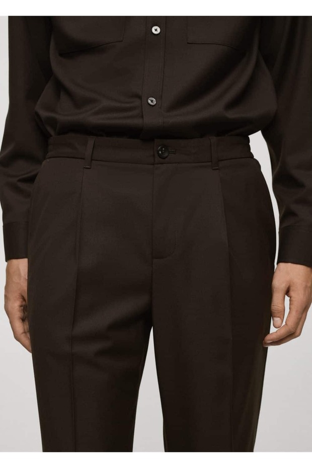 Regular kesim pensli pantolon - 8