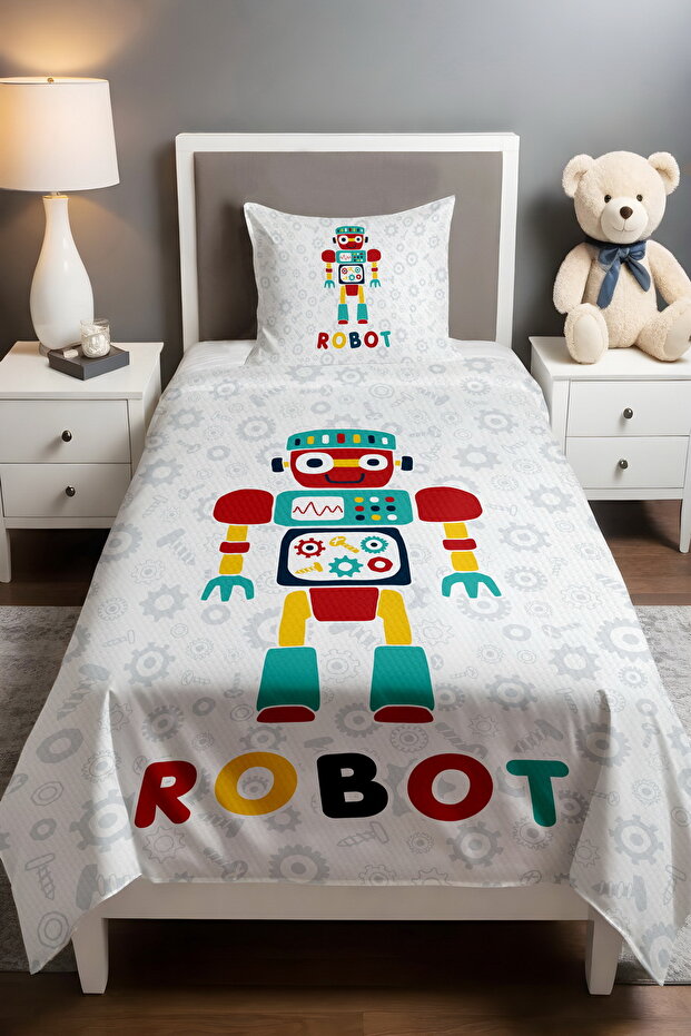 مجموعة بيكيه منقوشة بروبوت واحد - 1