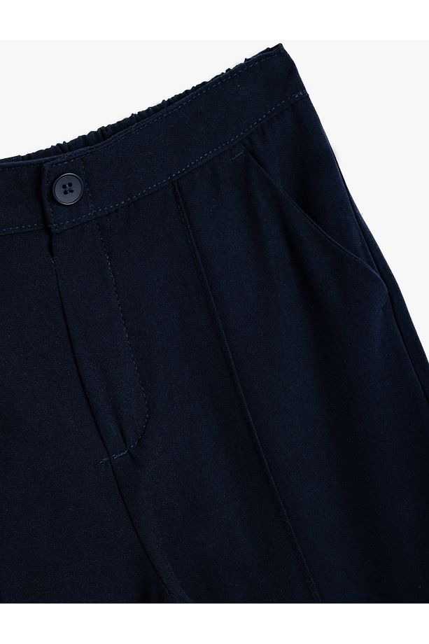 Chino Pantolon Cep Detaylı Dar Kesim - 5