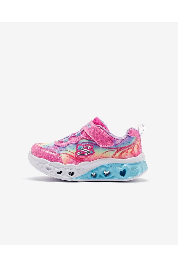 Flutter Heart Lights - Groovy Swirl Küçük Kız Çocuk Pembe Işıklı Spor Ayakkabı 303253n Hplv - 1