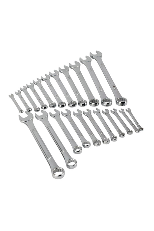 22-Piece 12-Point Metric and SAE Combination Wrench Set - 2
