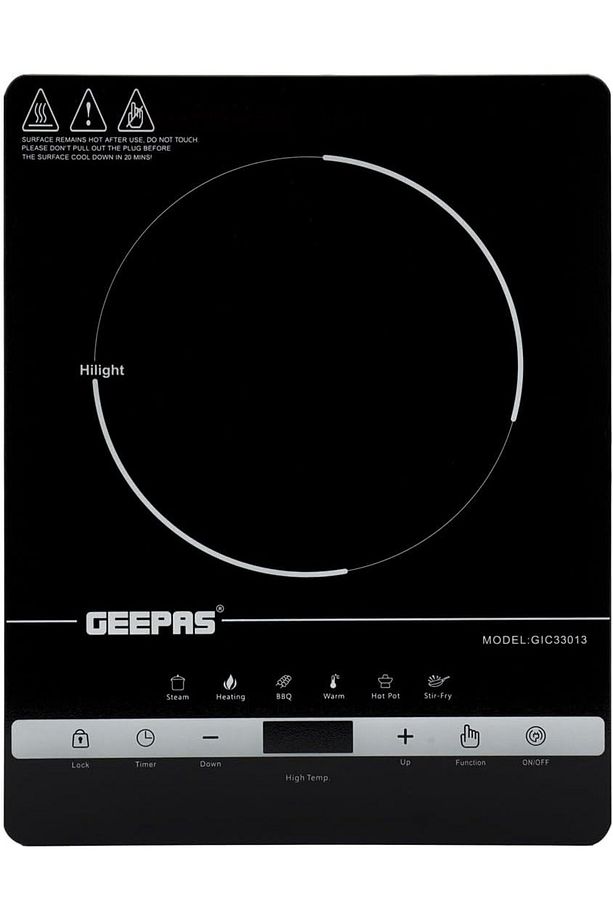 2000W Dijital Kızılötesi Ocak 4 Haneli LED Ekran ve 8 Sıcaklık Ayarı ile Programlanabilir - 1