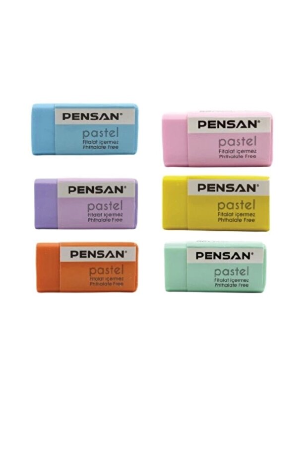 Pss-24P Pastel Eraser (6 Different Colors/Pieces)