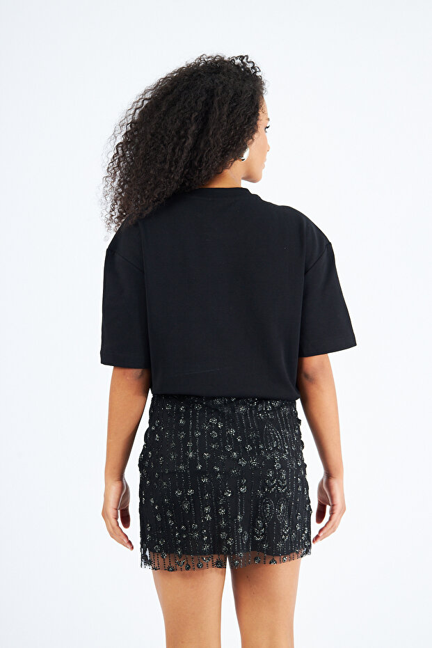 Bloom Black Mini Skirt - 4