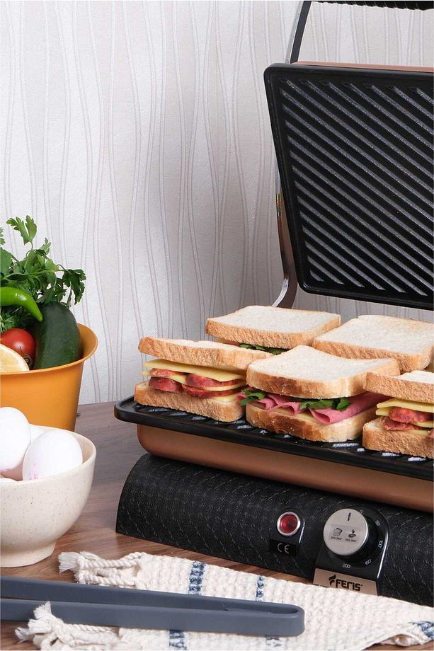 Feris Döküm Tost Makinesi Bakır - 7
