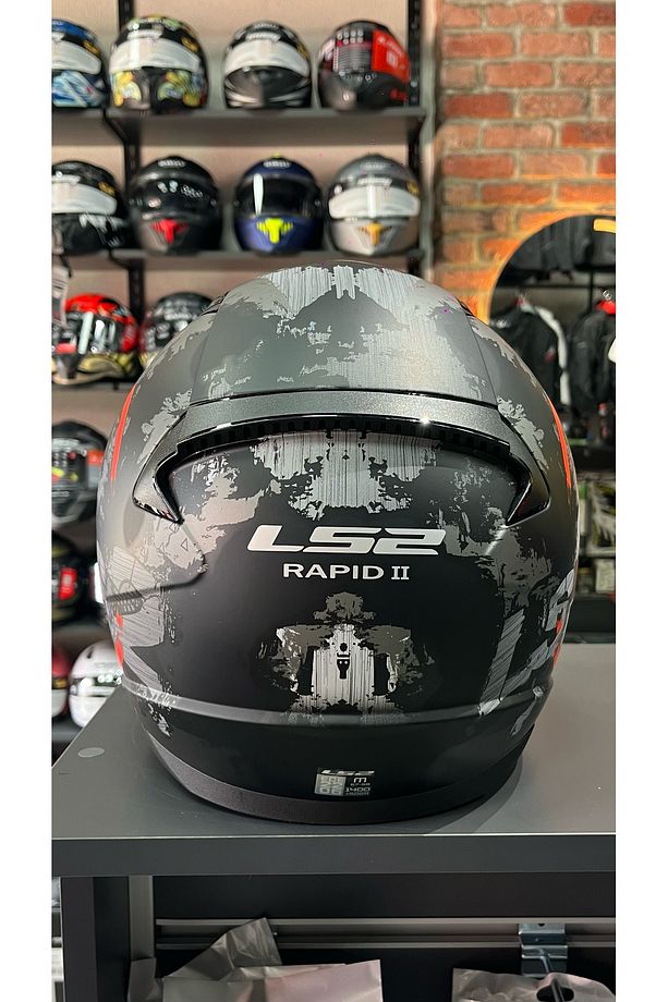 RAPID 2 CIRCLE MAT SİYAH-KIRMIZI KASK - 4