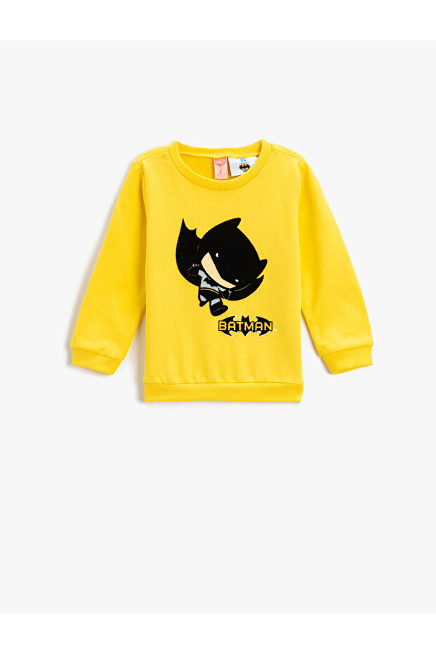 Batman Printed Sweatshirt Licensed Long Sleeve Cotton