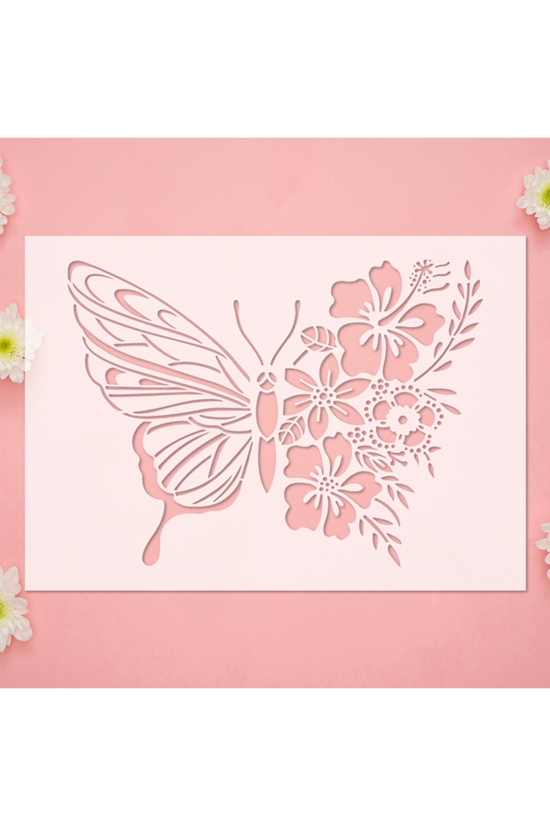 1pc YOMDID 1pc Butterfly DIY Graffiti Stencil Painting Hollow Out Decorative Stencils Coloring Embos