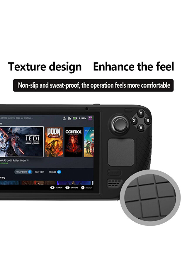 For Steam Deck game console silicone protective case steam deck Host All-inclusive and Anti-fa Si... - 6