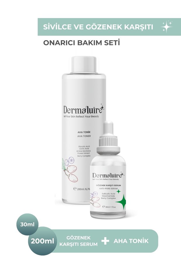 Anti-Acne and Anti-Pore Care Set (Aha Tonic, Anti-Pore Serum)