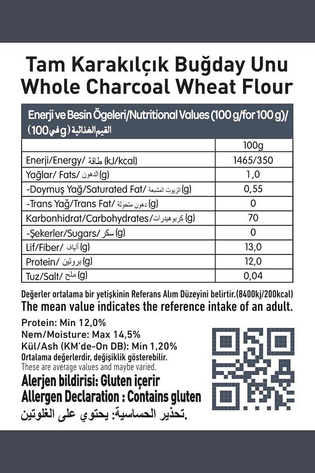 Tam Karakılçık Buğday Unu 1kg 2 Adet (VEGAN) - 2