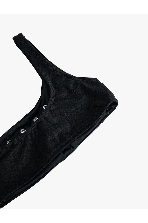 Bikini Üstü Tek Omuz Kuşgözü Detaylı - 8