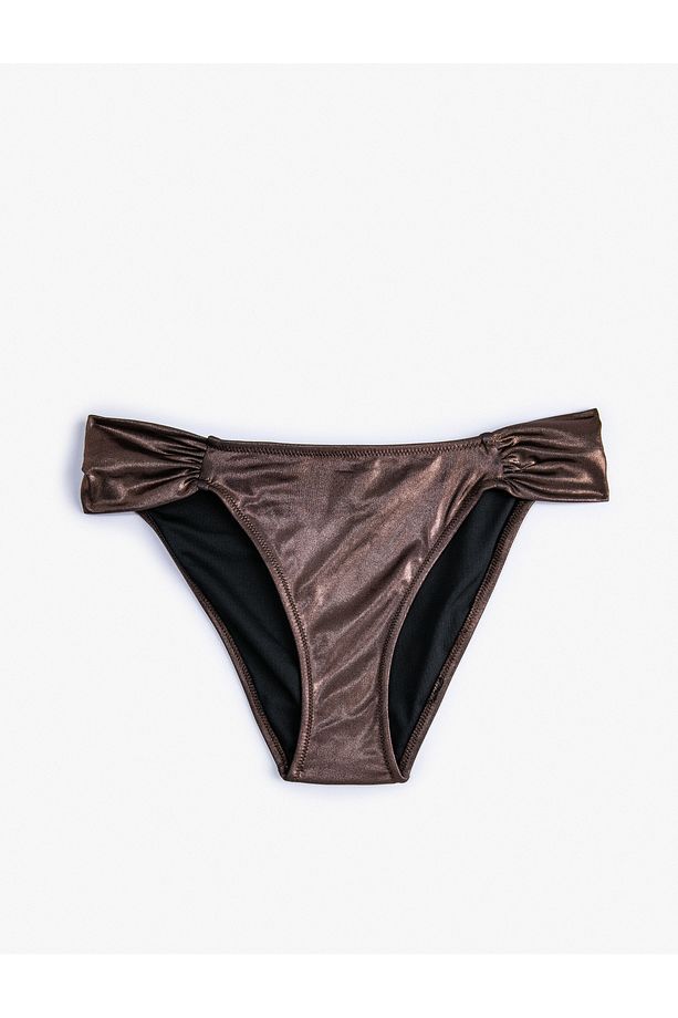 Bikini Altı Parlak Yanları Drape Detaylı Normal Bel - 6