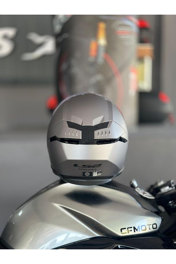 Stream 2 Mat Tıtanıum Güneş Vizörlü Tam Kask Xl - 3