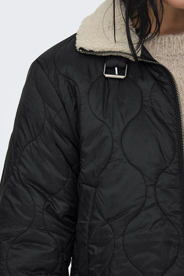 ONLVANIA QUILTED AVIATOR JACKET OTW SİYAH 15325969 - 5